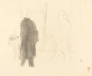 Antoine ja Gémier elokuvassa Une Faillite, 1894. tekijältä Henri de Toulouse Lautrec