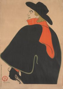 Aristide Bruant kabareessaan tekijältä Henri de Toulouse-Lautrec