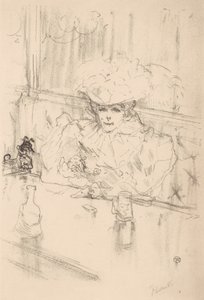 Brasserie Hannetonissa, 1898, 1898. tekijältä Henri de Toulouse Lautrec