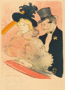 Concert Au -konsertissa 1896. tekijältä Henri de Toulouse Lautrec