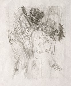 Siinain juurella: Schlomé Fussin pidätys tekijältä Henri de Toulouse Lautrec