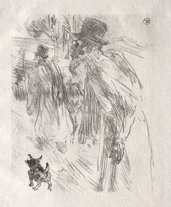 Siinain juurella: Puolan juutalaiset, Carlsbad, 1898. tekijältä Henri de Toulouse Lautrec