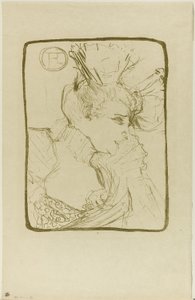Mademoiselle Marcelle Lenderin rintakuva tekijältä Henri de Toulouse Lautrec