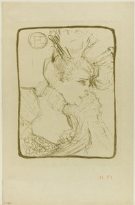 Mademoiselle Marcelle Lenderin rintakuva tekijältä Henri de Toulouse Lautrec