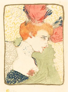 Mllen rintakuva. Marcelle Lender (Mlle. Marcelle Lender, rintakuva) tekijältä Henri de Toulouse Lautrec
