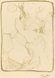 Mllen rintakuva. Marcelle Lender Mlle. Marcelle Lender, rintakuva, 1895. tekijältä Henri de Toulouse Lautrec