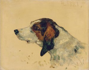 Metsästyskoira, 1881 tekijältä Henri de Toulouse Lautrec