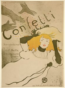 Konfetti, pubi. 1894 (väri litho) tekijältä Henri de Toulouse Lautrec
