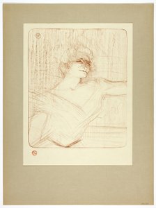 Liimassa levy kaksi Yvette Guilbertiltä tekijältä Henri de Toulouse Lautrec