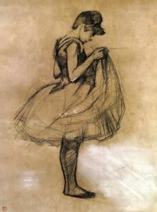 Danseuse ajustant son maillot tekijältä Henri de Toulouse Lautrec