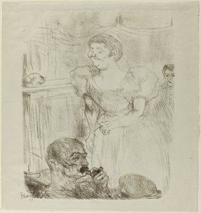 Di ti Fellow, englantilainen laulaja kahvila-konsertissa tekijältä Henri de Toulouse Lautrec