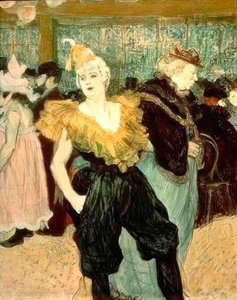 Klovnessi Cha-U-Kao tekijältä Henri de Toulouse Lautrec