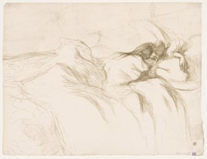 Elles: Nainen nukkuu tekijältä Henri de Toulouse Lautrec