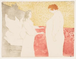 Elles: Nainen sängyssä, 1896. tekijältä Henri de Toulouse Lautrec