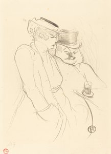 Neljässäkymmenessä, 1893. tekijältä Henri de Toulouse Lautrec