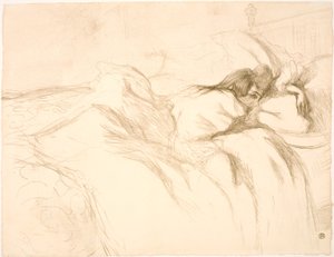 Makaava nainen, herätyskello tekijältä Henri de Toulouse Lautrec