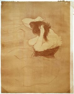 Nainen kampaus, kampaamo tekijältä Henri de Toulouse Lautrec