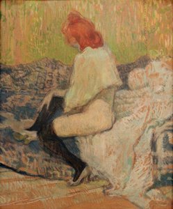 Femme rousse, Justine Dieuhl tekijältä Henri de Toulouse Lautrec