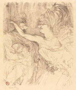 Guy ja Mealy kävelemässä Pariisissa Guy ja Mealy kävelemässä Pariisissa, 1898. tekijältä Henri de Toulouse Lautrec
