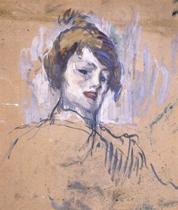 Naisen pää, 1896 tekijältä Henri de Toulouse Lautrec