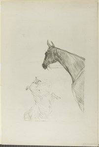 Hevonen ja collie tekijältä Henri de Toulouse Lautrec