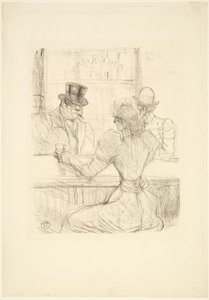Picton Barissa (amerikkalainen baari), rue Scribe tekijältä Henri de Toulouse Lautrec