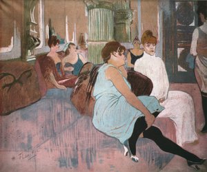 "Rue des Moulinsin salongissa", 1894, 1952. tekijältä Henri de Toulouse Lautrec