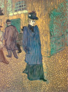 Jane Avril Leaving the Moulin Rouge, 1892 (olemus aluksella) tekijältä Henri de Toulouse Lautrec