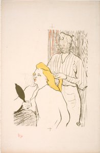 Hiustyyli. Ilmainen teatteriohjelma tekijältä Henri de Toulouse Lautrec