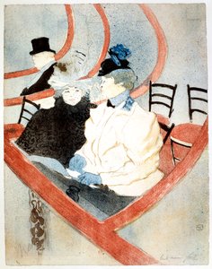 The Grand Lodge The Royal Box, 1896-1897 tekijältä Henri de Toulouse Lautrec