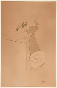 La modiste, Ren?e Vert (The Milliner, Ren?e Vert) tekijältä Henri de Toulouse Lautrec