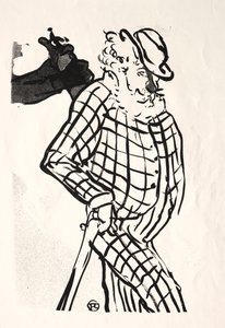 Le Café-concert: Chanteur Américain, 1893 von Henri de Toulouse Lautrec