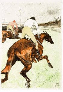 Jockey, 1899 tekijältä Henri de Toulouse Lautrec