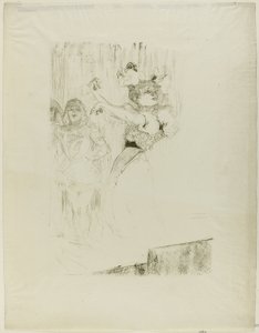 Lender Dancing the Bolero Chilpéricissä tekijältä Henri de Toulouse Lautrec
