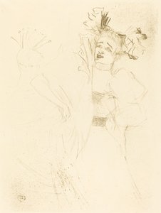 Lender Full Face elokuvassa "Chilperic" (Lender de face dans "Chilpéric") tekijältä Henri de Toulouse Lautrec