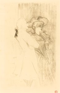 Lender ja Auguez in La chanson de fortunio Lender ja Auguez in La chanson..., 1895. tekijältä Henri de Toulouse Lautrec