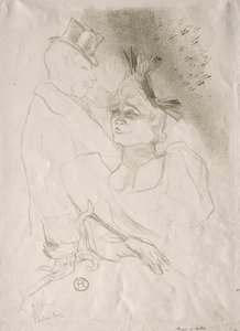 Lainaaja ja Baron, 1893. tekijältä Henri de Toulouse Lautrec