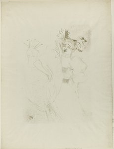 Lainaaja Chilpéricissä, koko kasvot tekijältä Henri de Toulouse Lautrec