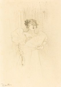 Luce Myres Full Face Luce Myrès, koko kasvot, 1895. tekijältä Henri de Toulouse Lautrec