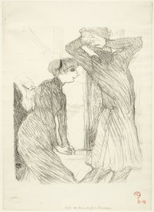 Lugné-Poé ja Bady elokuvassa "Ihmisvoimien yläpuolella" tekijältä Henri de Toulouse Lautrec