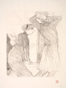 Lugné Poë ja Berthe Bady elokuvassa Beyond Human Forces tekijältä Henri de Toulouse Lautrec