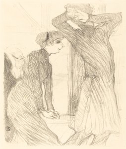 Lugne Poe ja Baldy elokuvassa Above Human Forces Lugne Poe ja Baldy in..., 1894. tekijältä Henri de Toulouse Lautrec