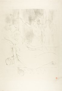 Madame Simon-Girard, Brewer ja Guy La belle Hélènessa tekijältä Henri de Toulouse Lautrec