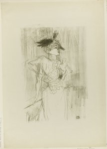 Mademoiselle Marcelle Lender, seisoo tekijältä Henri de Toulouse-Lautrec