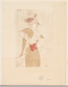 Mademoiselle Marcelle Lender, seisoo tekijältä Henri de Toulouse Lautrec