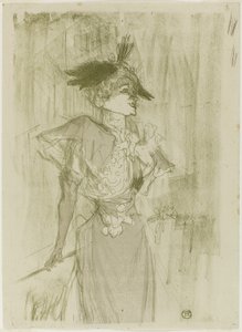 Mademoiselle Marcelle Lender, seisoo tekijältä Henri de Toulouse-Lautrec