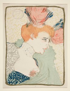 Mademoiselle Marcelle Lender, rintakuva (Mademoiselle Marcelle Lenderin muotokuva) tekijältä Henri de Toulouse Lautrec