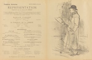 Hopeahäät; Vapauden taakka; Vakava asiakas [edessä] tekijältä Henri de Toulouse Lautrec