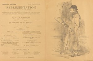 Hopeahäät; Vapauden taakka; Vakava asiakas [edessä] tekijältä Henri de Toulouse Lautrec