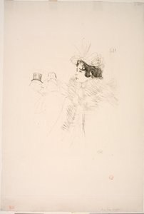 Miss May Belfort au Irish American Bar, Rue Royale tekijältä Henri de Toulouse-Lautrec